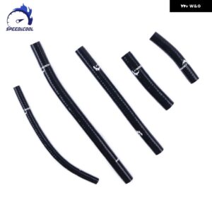 シリコン ラジエーター クーラントホースキット アプリリア SXV450 SXV550 RXV450 RXV550 2006-2012 2007 - 11 - black