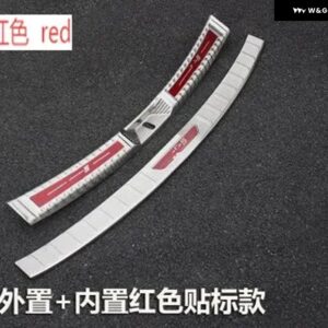 マツダ CX-5 CX5 304 2017 - 21 ステンレス リア バンパー プロテクター シル トランク トレッドプレート トリム カー スタイリング - 2pcs red