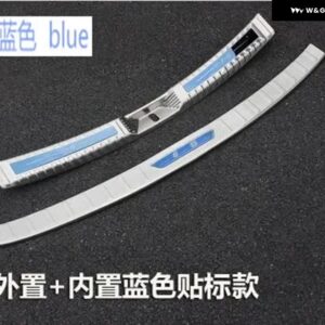 マツダ CX-5 CX5 304 2017 - 21 ステンレス リア バンパー プロテクター シル トランク トレッドプレート トリム カー スタイリング - 2PCS Blue