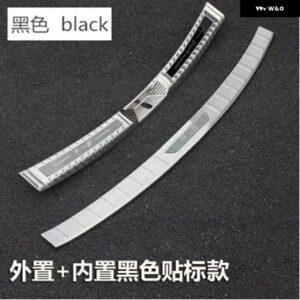 マツダ CX-5 CX5 304 2017 - 21 ステンレス リア バンパー プロテクター シル トランク トレッドプレート トリム カー スタイリング - 2pcs black