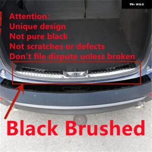 マツダ CX-5 CX5 304 2017 - 21 ステンレス リア バンパー プロテクター シル トランク トレッドプレート トリム カー スタイリング - Internal Black 1PCS