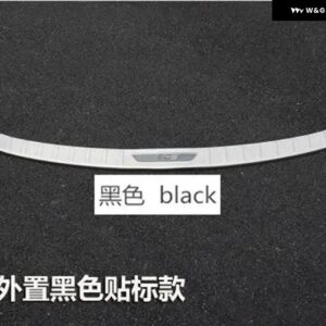 マツダ CX-5 CX5 304 2017 - 21 ステンレス リア バンパー プロテクター シル トランク トレッドプレート トリム カー スタイリング - External black