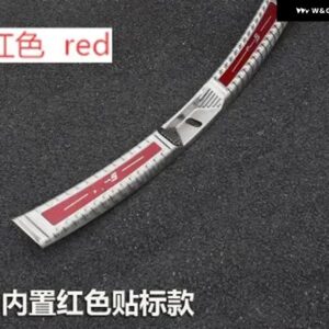 マツダ CX-5 CX5 304 2017 - 21 ステンレス リア バンパー プロテクター シル トランク トレッドプレート トリム カー スタイリング - Internal red