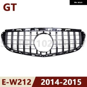 2009-2013 2014-2015 W212 E クラス メルセデス ベンツ E200 E300 E250 E350 E400 E550 GT フロント グリル アッパー バンパー フード メッシュ グリル - W212 14-15 GT Silver