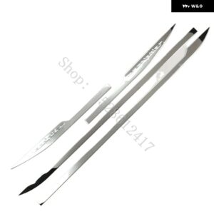 VOLVO XC60 2018 - 21~2025 ステンレス 車体サイドモールディングサイドドア 装飾 カーアクセサリー - Silver