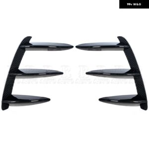 ベンツ メルセデス W176 A200 A250 A260 A45 1ペア 車用 ブラック カーボン柄 リア バンパー スプリッター スポイラー AMG - 1pair　black