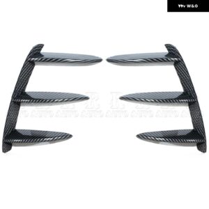 ベンツ メルセデス W176 A200 A250 A260 A45 1ペア 車用 ブラック カーボン柄 リア バンパー スプリッター スポイラー AMG - 1Pair　Carbon　Pattern