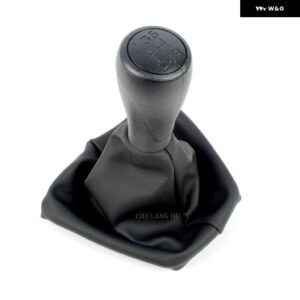 フィアット フィオリーノ 2016 - 21 カー スタイリング 5速ギアスティック シフト ノブ レベルレザー ブーツ - 1 Set