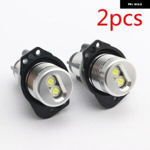 20W CANBUS LEDエンジェルアイ マーカーライト 電球 ホワイトカラー BMW E90 E91 3シリーズ 325I 328I 335I 2006-2008 - 2pcs