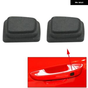 ボタン ハンドル タッチ パッド カーアクセサリー 装飾 ゴムセンサーインサート 2個/1個 95853120501 ブラック ボタン カバー - Pair