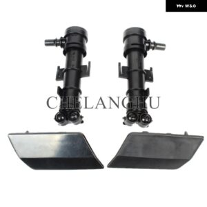 シュコダ オクタビア A7 セダン 2013 - 17 フロント ヘッドライト ウォッシャースプレーノズル シリンダー ジェットとウォッシャーカバー キャップ - Washer Jet and Cap