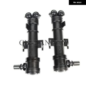 シュコダ オクタビア A7 セダン 2013 - 17 フロント ヘッドライト ウォッシャースプレーノズル シリンダー ジェットとウォッシャーカバー キャップ - Pair Washer Jet