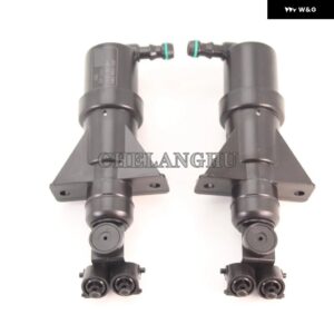 アウディ A6 S6 C5 セダン アバント 1997 - 01 フロント ヘッドライト ウォッシャースプレーノズル シリンダー ジェットとウォッシャーカバー キャップ - Pair Washer Jet