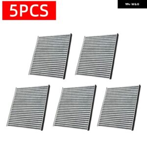 車内エア フィルター スバル レガシィ 2005-2009 オート フィルター カーボン CF9846A 63210-AG000 63210-AG001 72880-AG00A - 5pcs