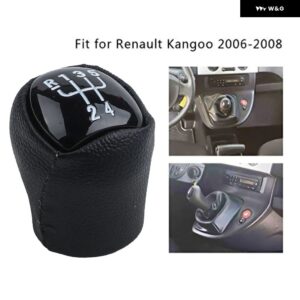 運転快適性を 分かりやすい5速レイアウト ユーザーフレンドリーなデザイン ギア シフト ノブ - white letter