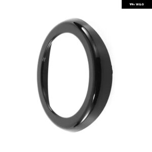 車用リアバッジリングロゴ フレーム カバー BMW X5 X6 X5M F15 F16 F85 F86 1999-2018 グロスマットブラック ロゴデコレーション トリム ステッカー - Golss Black