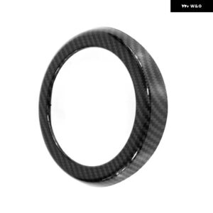 車用リアバッジリングロゴ フレーム カバー BMW X5 X6 X5M F15 F16 F85 F86 1999-2018 グロスマットブラック ロゴデコレーション トリム ステッカー - Carbon Fiber