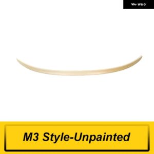 BMW 3シリーズ E90 2005 06 07 08 09 10 11 12 M3 M4 スタイル リア トランク リッド カースポイラー ウィング ABSブラックカーボンアクセサリーパーツ - M3-Unpainted