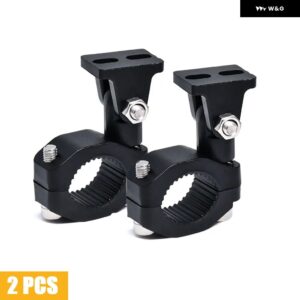 オートバイ 用 ブラケット バンパー ホルダー パーツ 23MM バンパー カスタム スポンジクランプ ヘッドランプ スポットライトLEDライト ブラケット マウント - 2pcs