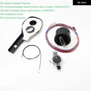 VW ゴルフ 7 ゴルフ MK7 2014-2017 81D 955 547 5GG 941 431 D 車用オート ヘッドライト スイッチパーツ エア湿度光センサー レインセンサー - 4pcs set