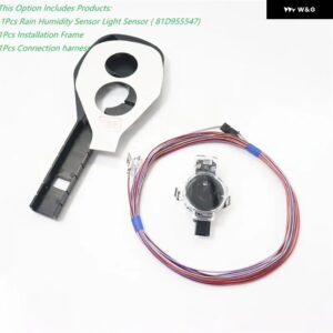 VW ゴルフ 7 ゴルフ MK7 2014-2017 81D 955 547 5GG 941 431 D 車用オート ヘッドライト スイッチパーツ エア湿度光センサー レインセンサー - 3pcs Set