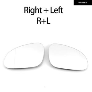 サイドバックミラー ヒーターガラス ヒーター付きミラー レンズ フォルクスワーゲン ゴルフ 5 MK5 GTI ヴァリアント R32 プラス クロス ゴルフ MK5 - 1 right and 1 Left
