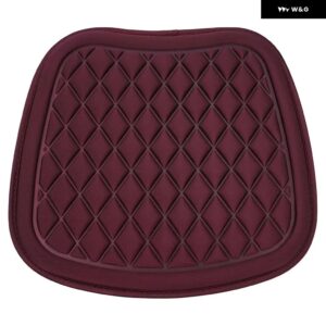 カーシート 車用 クッション ダイヤモンド型 絶妙な インテリア カーチェア シート ドライバー 運転席 メモリーフォーム 滑り止め - Lafited Red