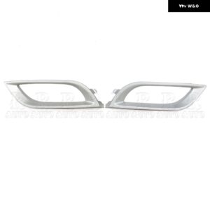 フォグランプ カバー トリム フレーム シルバー フォグライト トリム マツダ 3アクセラBL第2世代2008 - 13車 - 1 Left and 1 Right