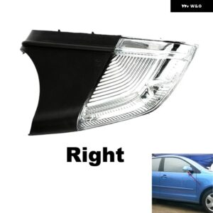 車用LEDウィングミラー インジケーター ウィンカー インジケーター ランプ シュコダ オクタビア MK2 A5 2004-2008 1Z0949101C 1Z0949102C - Right