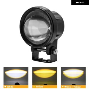 オートバイ 用LED ヘッドライト ドライビングハイ/ローレンズ フォグランプ LEDライトハウス 4X4 オフロード 超高輝度 120W 6000K 12V 24V - 1 pcs