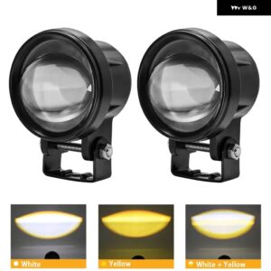 オートバイ 用LED ヘッドライト ドライビングハイ/ローレンズ フォグランプ LEDライトハウス 4X4 オフロード 超高輝度 120W 6000K 12V 24V - 2 PCS