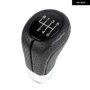 BMW 1シリーズ E81 E82 E87 E88 カー スタイリング 5/6速ギアスティック シフト ノブ レベルPUレザー ブーツ - 6 Speed Knob3