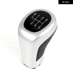 BMW 1シリーズ E81 E82 E87 E88 カー スタイリング 5/6速ギアスティック シフト ノブ レベルPUレザー ブーツ - 6 Speed Knob