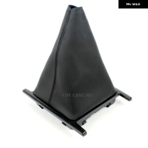 VW アマロック 2010 - 18-2022 カー スタイリング 6速ギアスティック シフト ノブ レベルレザー ブーツ - Black Line Boot