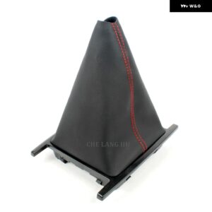 VW アマロック 2010 - 18-2022 カー スタイリング 6速ギアスティック シフト ノブ レベルレザー ブーツ - Red Line Boot