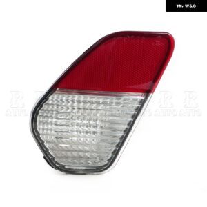 三菱 アウトランダー 2016 2017 2018 ストップランプ ブレーキライト リア バンパー フォグランプ リフレクター ランプ テールライト 8337A137 8337A136 - Left-Red White