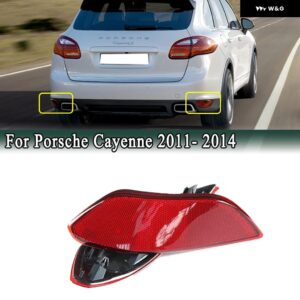 ポルシェ カイエン 2011-2014 リア バンパー ライトカバー テール フォグランプ リフレクター 95863110500 95863110600 リアシグナルランプ - Left Side