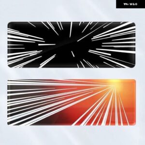 モデルY ジュニパー 2025 2026 プレイドエンブレム ステッカー モデル3 ハイランド 2024 タイムスペーストンネルロゴ トランク バッジ デカール アクセサリ - sticker 3