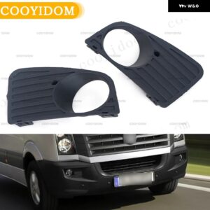 車用フロント バンパー フォグランプ カバー トリム メッシュ フォグランプ グリル VW CRAFTER 2006-2017 2E0807675 2E0807674 アクセサリー - Left and Right
