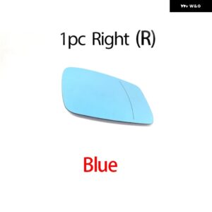 左右サイドブルーヒーター付きウィングミラー ガラスバックミラー BMW E84 F48 F20 F21 F40 F22 F23 F30 F31 F34 F10 F07 F11 - 1pc right blue