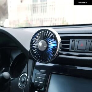 ソーラーパワー 窓用換気扇 ミニ エアコン クールファン 夏暑い日を涼しく クーラー 3段階風速 - Black Silver