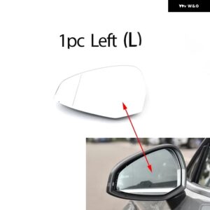 アウディ A4 S4 RS4 RS 4 B9 A5 S5 RS6 RS 5 2016-2023 左 右側ヒーター付きウィングミラー ガラス製バックミラー - 1PC Left