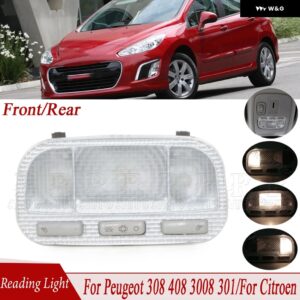 フロント読書灯 インテ リアランプ プジョー 308 408 3008 301 307 シトロエン C3-XR C5/ トライアンフ 車 6362N2 6362Q2 - Front and Rear