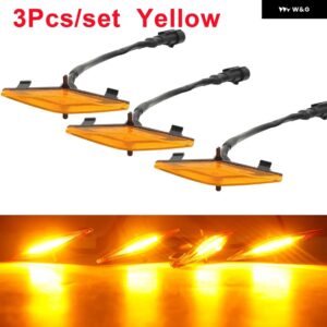 6LED 車 グリル LEDライト ワイヤー ハーネス カスタム 車 デイタイム ランニングライト フォグランプ トヨタ 4RUNNER 2014-2019 - 6led Yellow