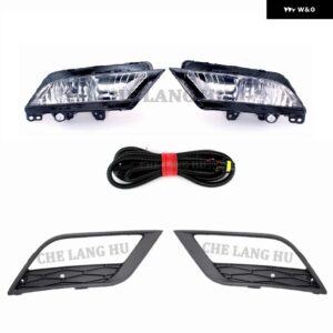 ハロゲン フォグランプ シートレオン 2013 - 16 フロント バンパー フォグランプ フォグランプ グリル とワイヤー アセンブリ - 1 Set All