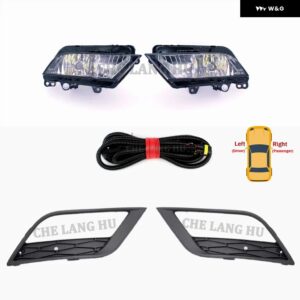 LED フォグランプ シートレオン 2013 - 16 フロント バンパー フォグランプ フォグランプ グリル とワイヤー アセンブリ - 1 Set All