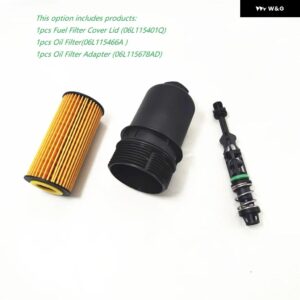 車用 EA888 オイル フィルター ハウジング カバー コネクト VW ゴルフ MK7 パサート B8 ティグアン ジェッタ アウディ A4 B9 A6 Q5 06L115678 06L115401 - 1set