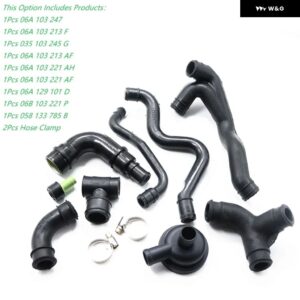 クランクケース ブリーザーホース 換気真空 チューブ チェック バルブ アセンブリ アウディ A3 8L A4 B6 A6 C5 VW GOLF 4 MK4 JETTA PASSAT B5 - 11Pcs