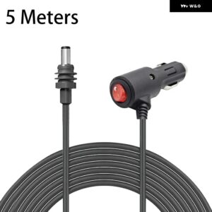 自動車用電源 ケーブル ソリューション オートスイッチ 3メートル 車用電源コード スイッチ付き 12-48V電圧 アッパー 汎用 性 - 5 Meters