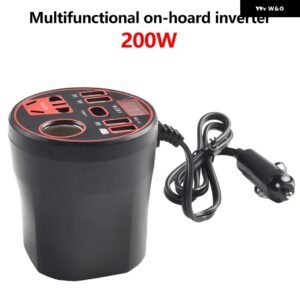 DC V USB出力 カーパワーインバーター USB ケーブル 長さ 充電可能 使用ファッション 入力電圧 出力電力 出力電圧 - red